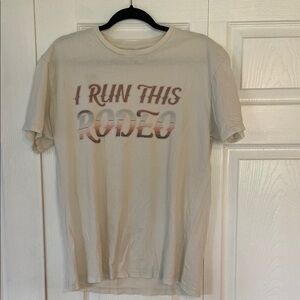 Next Level Apparel Cream Short Sleeve Tee with Print